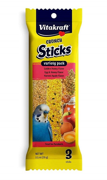 Vitakraft Crunch Sticks Variety Pack Parakeet Treats 3 Pack