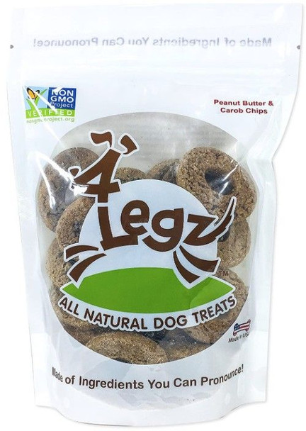 4Legz Ode 2 Odie Peanut Butter and Carob Chips for Dogs 7 oz