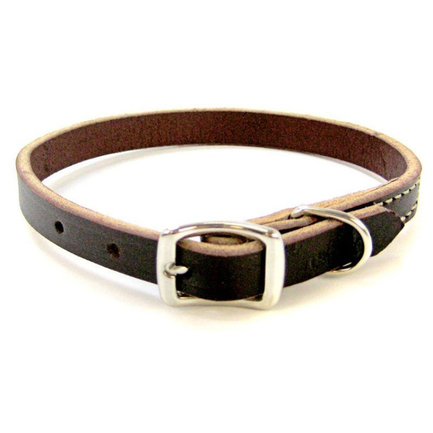 Circle T Latigo Leather Town Collar 12 Long x 3/8 Wide