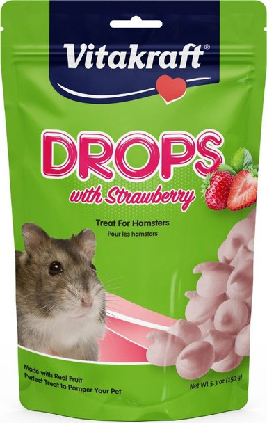 VitaKraft Drops with Strawberry for Hamsters 5.3 oz