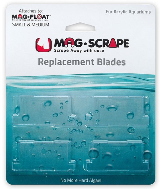 Mag Float Replacement Blades for Small & Medium Acrylic Cleaners 4 count