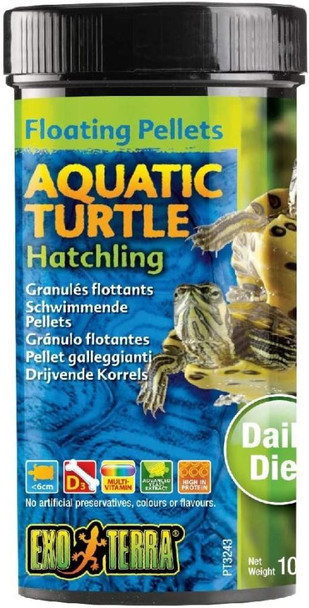 Exo Terra Floating Pellets Aquatic Turtle Hatchling Food 3.7 oz