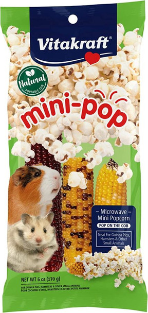 VitaKraft Mini-Pop Small Animal Popcorn Treat 6 oz