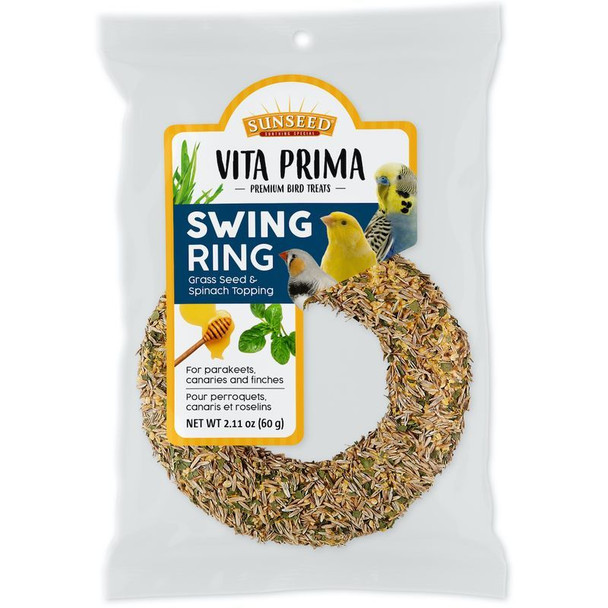 Vitakraft Vita Prima Sun Seed Swing Ring - Parakeet, Canary & Finch 2.1 oz