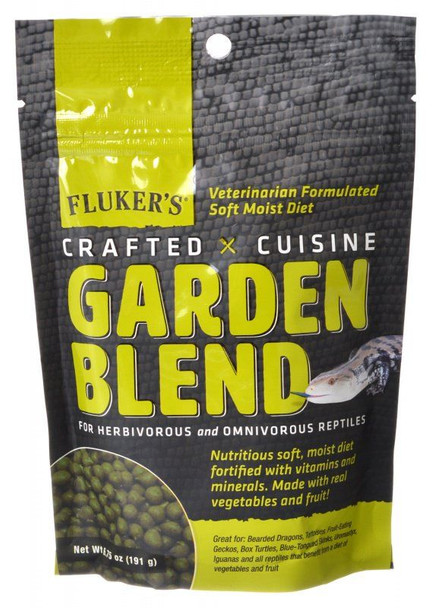 Flukers Crafted Cuisine Garden Blend Reptile Diet 6.75 oz