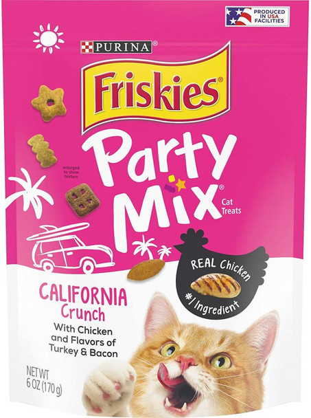 Friskies Party Mix Crunch Treats California Crunch 6 oz