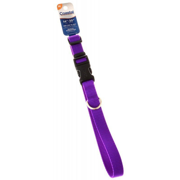 Tuff Collar Nylon Adjustable Collar - Purple 14-20 Long x 5/8 Wide