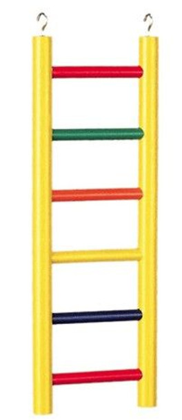 Prevue Carpenter Creations Hardwood Bird Ladder Assorted Colors 6 Rung 12 Long