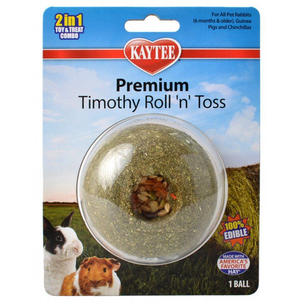 Kaytee Premium Timothy Roll 'n' Toss 1 Count