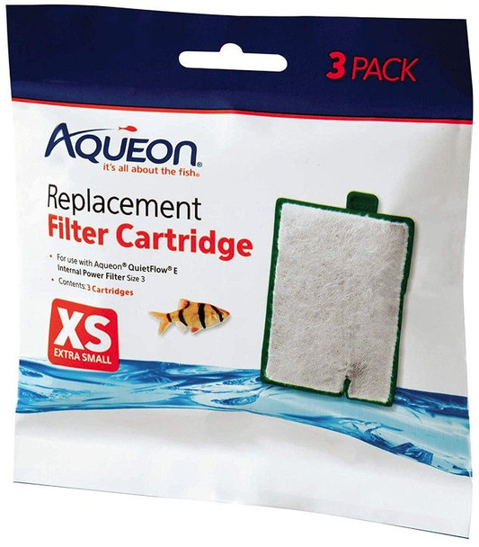 Aqueon Replacement Filter Cartridges for E Internal Power Filter - X-Small 3 Count
