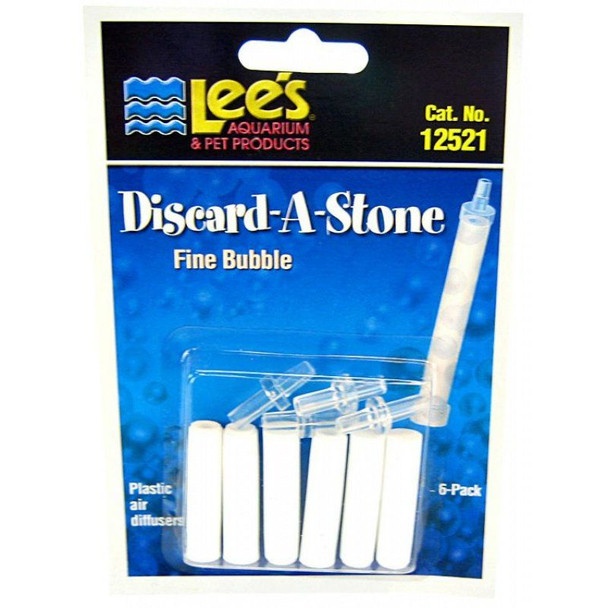 Lees Discard-A-Stone Fine Bubble 6 Pack