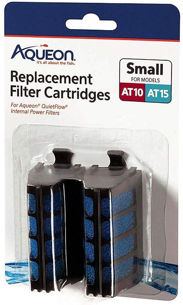Aqueon Replacement Filter Cartridges for QuietFlow Filters Small - 2 Count