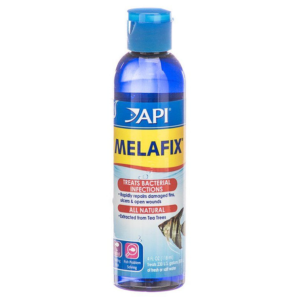 API MelaFix Antibacterial Fish Remedy 4 oz Bottle (Treats 236 Gallons)