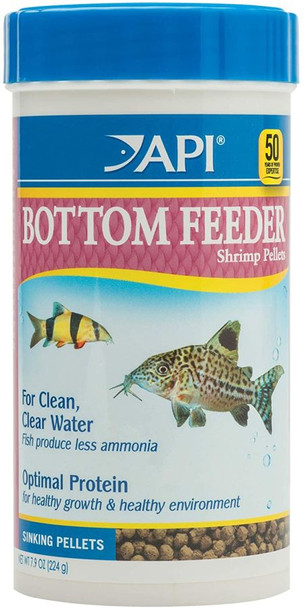 API Bottom Feeder Premium Shrimp Pellet Food 7.9 oz