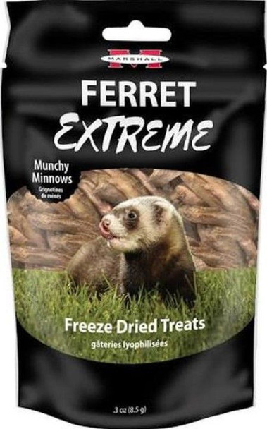 Marshall Ferret Extreme Munchy Minnows Freeze Dried Ferret Treat .3 oz