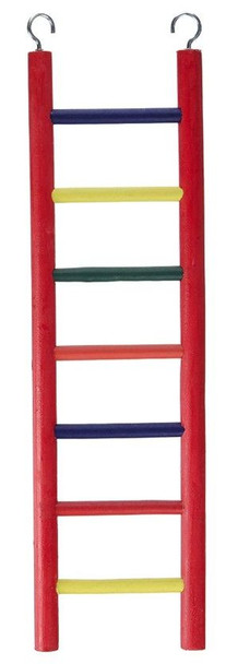 Prevue Carpenter Creations Hardwood Bird Ladder Assorted Colors 7 Rung 15 Long