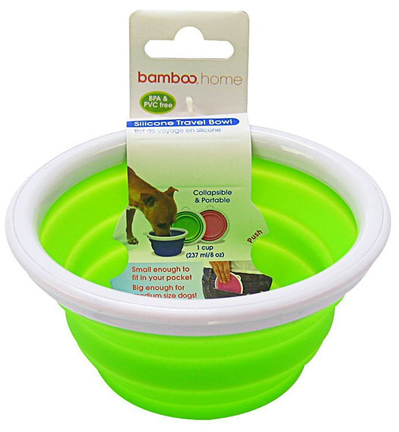 Bamboo Silicone Travel Bowl - Assorted 1-Cup Tray