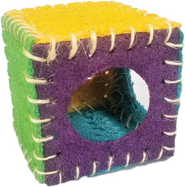 AE Cage Company Nibbles Loofah Cube House 1 count
