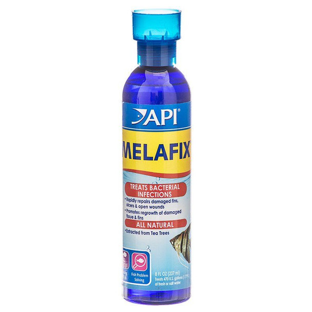 API MelaFix Antibacterial Fish Remedy 8 oz Bottle (Treats 474 Gallons)
