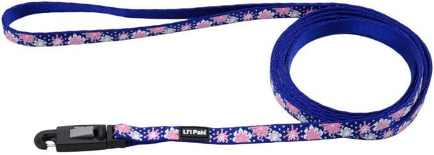 Li'L Pals Reflective Leash - Flowers with Dots 6'L x 3/8W