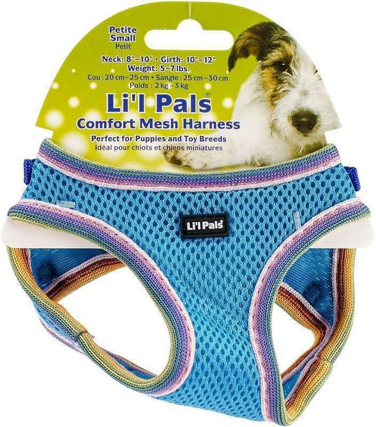 Li'l Pals Comfort Mesh Harness Blue Lagoon Small (Neck: 8-10)