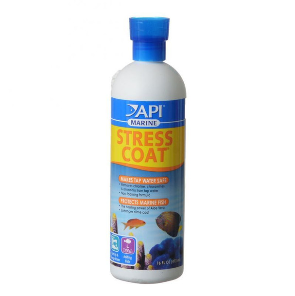 API Stress Coat Marine Fish & Tap Water Conditioner 16 oz (Treats 948 Gallons)