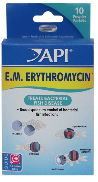 API E.M. Erythromycin Powder 10 Packets - (200 mg Each)
