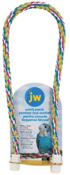 JW Pet Flexible Multi-Color Comfy Rope Perch 32 Small 1 count