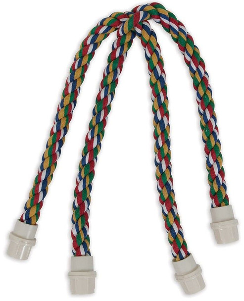 JW Pet Flexible Multi-Color Cross Rope Perch 25 Small 1 count