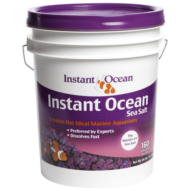 Instant Ocean Sea Salt for Marine Aquariums, Nitrate & Phosphate-Free 46 lbs (Treats 160 Gallons)