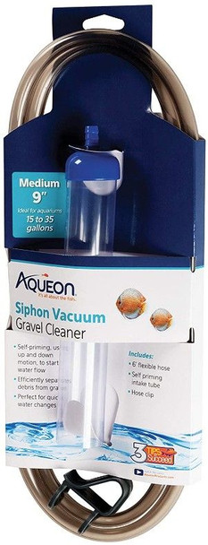 Aqueon Siphon Vacuum Gravel Cleaner Medium - 9 Tube with 6' Tube - (Aquariums 15-35 Gallons)