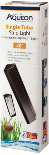 Aqueon Fluorescent Strip Light Black 20 long