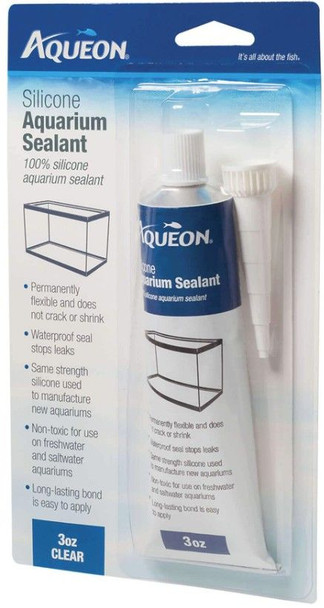 Aqueon Silicone Aquarium Sealant - Clear 3 oz