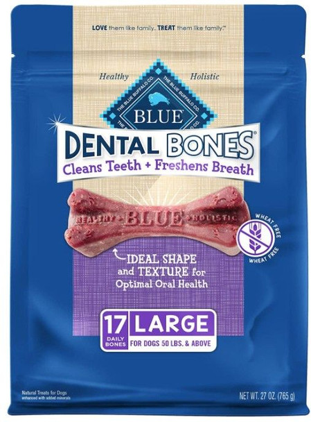 Blue Buffalo Wheat-Free Daily Dental Bones Large 27 oz