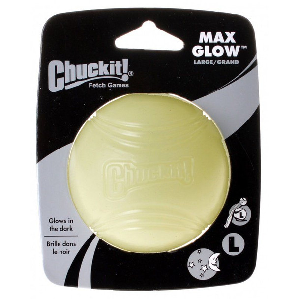 Chuckit Max Glow Ball Large Ball - 3 Diameter (1 Pack)