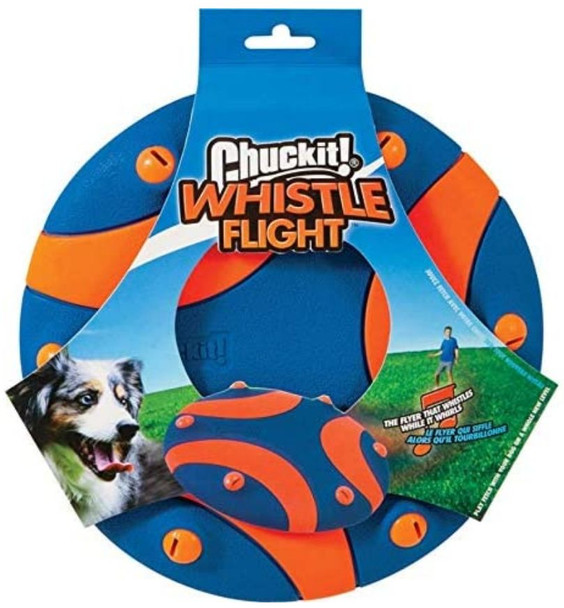 Chuckit Whistle Flight Disc Dog Toy 1 count