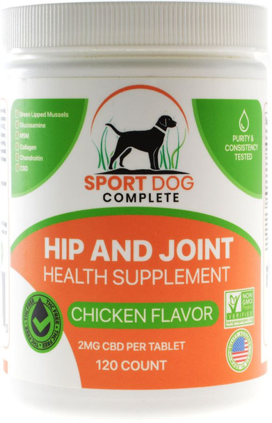 Complete Pet Sport Dog Complete Hip and Joint Health Supplement 120 count