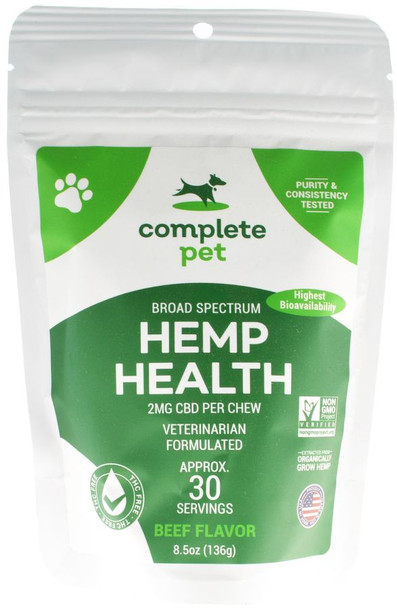 Complete Pet Hemp Health CBD Dog Chews 30 count