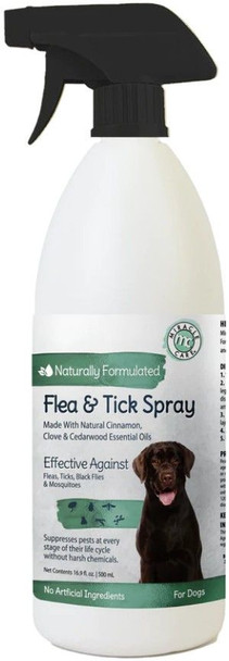 Miracle Care Natural Flea & Tick Spray for Dogs 16.9 oz