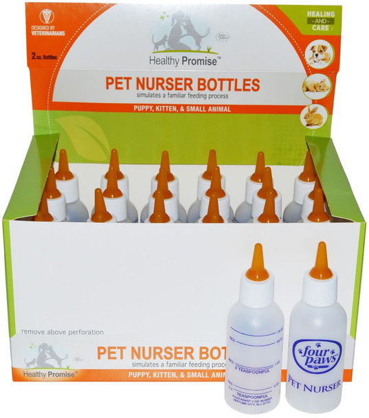 Four Paws Healthy Promise Pet Nurser Bottles 24 count