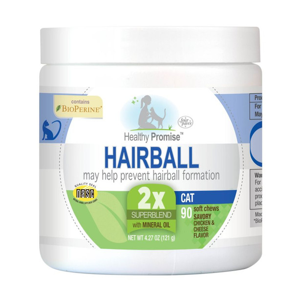 Four Paws Healthy Promise Hairball Control Supplements for Cats 90 count