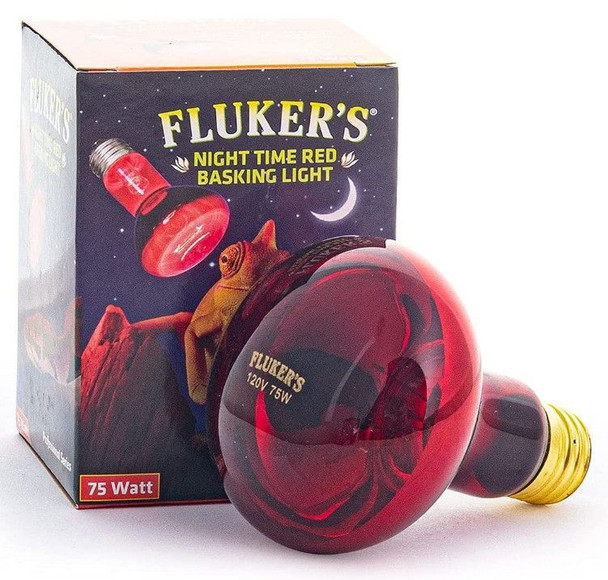 Flukers Professional Series Nighttime Red Basking Light 75 Watt