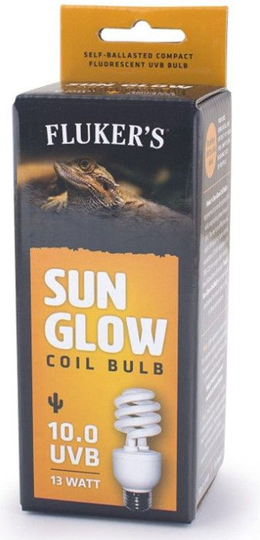 Flukers Sun Glow Desert Fluorescent 10.0 UVB Bulb 13 watt