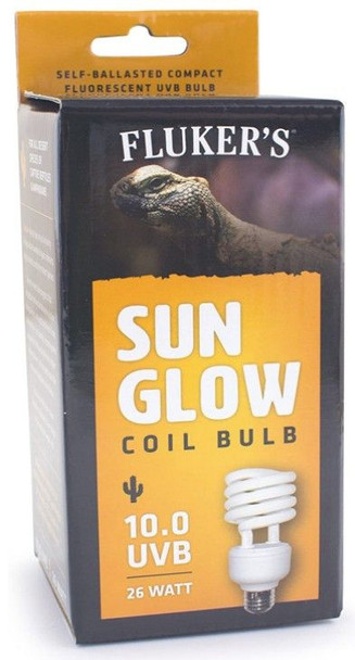 Flukers Sun Glow Desert Fluorescent 10.0 UVB Bulb 26 watt