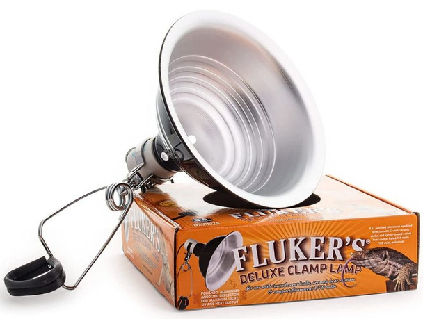 Flukers Clamp Lamp with Switch 150 Watt (8.5 Diameter)
