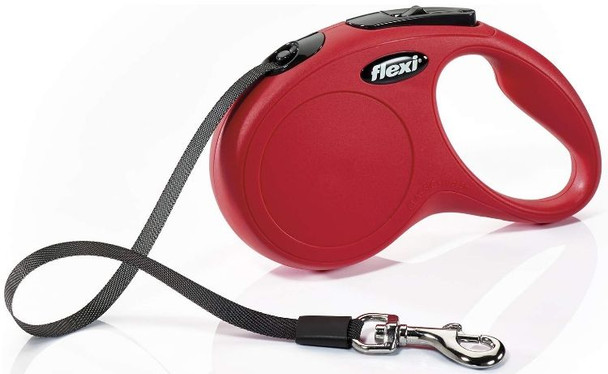 Flexi Classic Red Retractable Dog Leash Small 16' Long