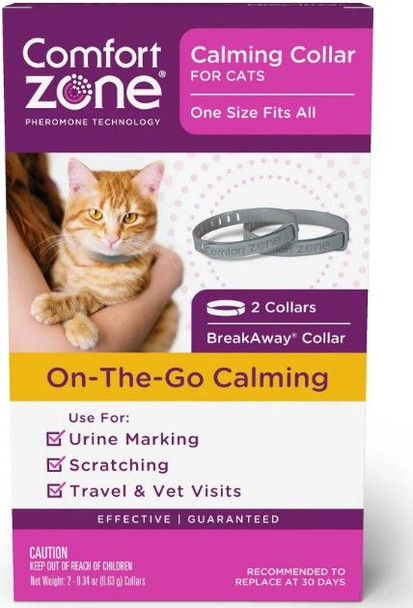Farnam Comfort Zone On the Go Calming Cat Collar 2 count