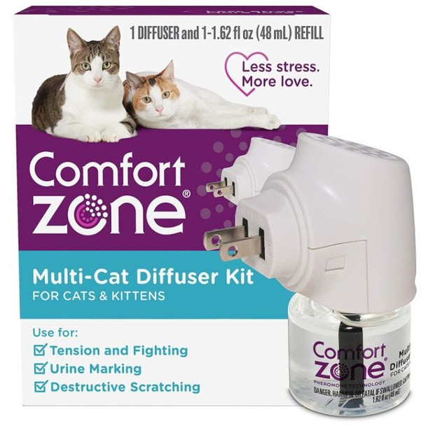 Comfort Zone Multi-Cat Diffuser Kit For Cats and Kittens 1 count