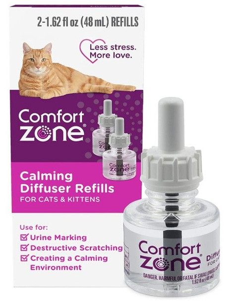 Comfort Zone Calming Diffuser Refills For Cats and Kittens 2 count