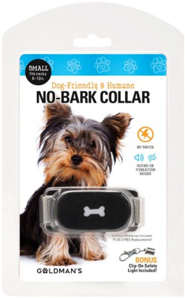 Goldmans No-Bark Collar Dog Friendly and Humane Small - Necks 8-12